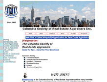 Tablet Screenshot of columbiasociety.org